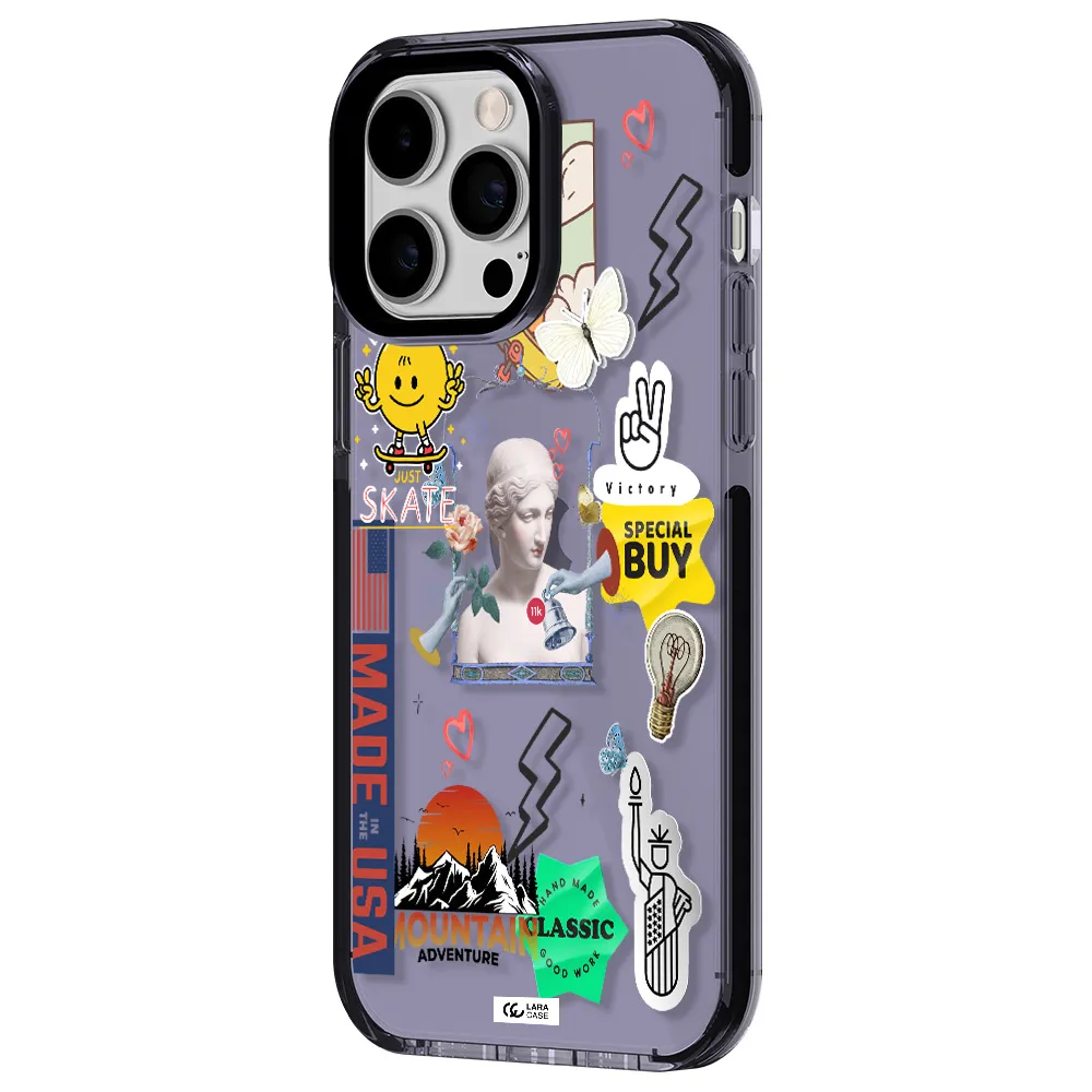 Usa Symbols Apple iPhone 14 pro max impact Lilac Case