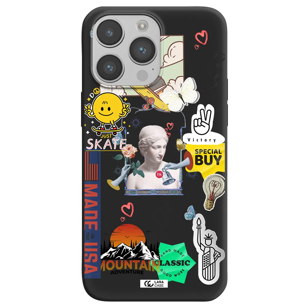 Usa Symbols Apple iPhone 14 pro max Silicone black Case