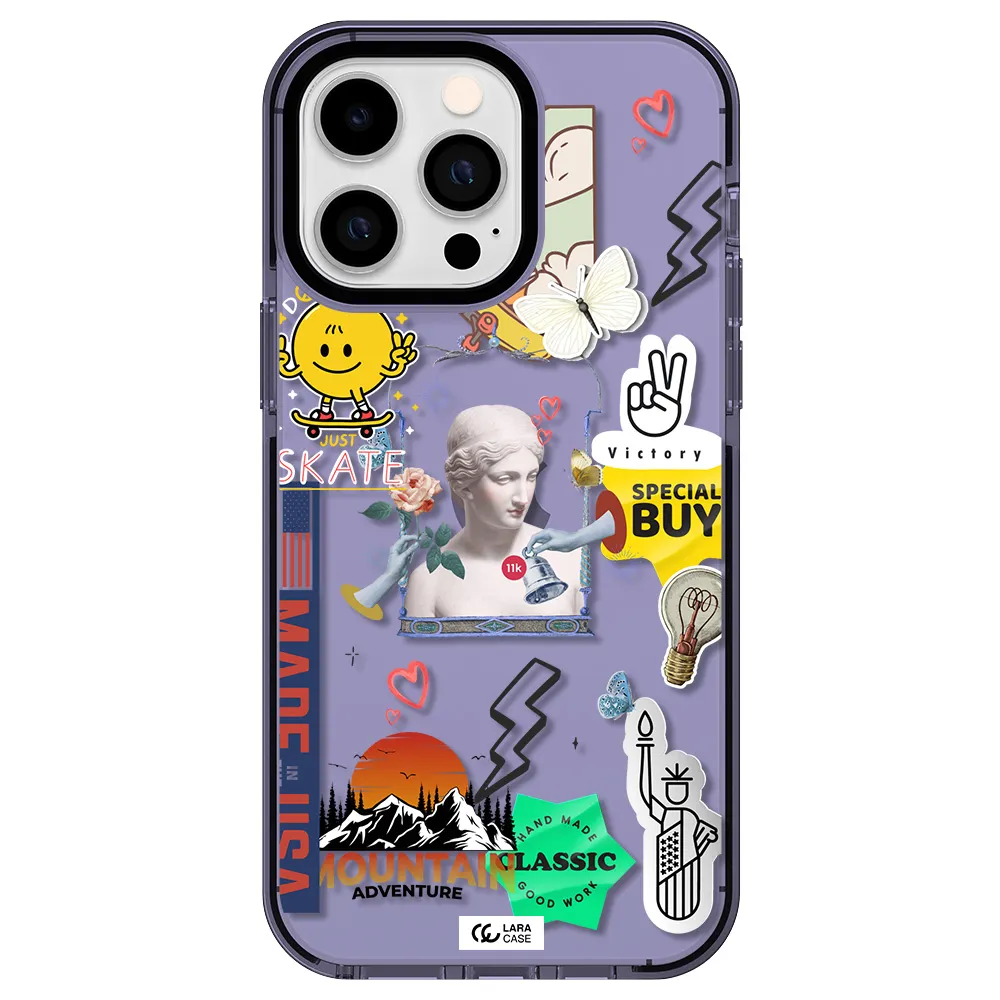 Usa Symbols Apple iPhone 15 Pro impact Lilac Case