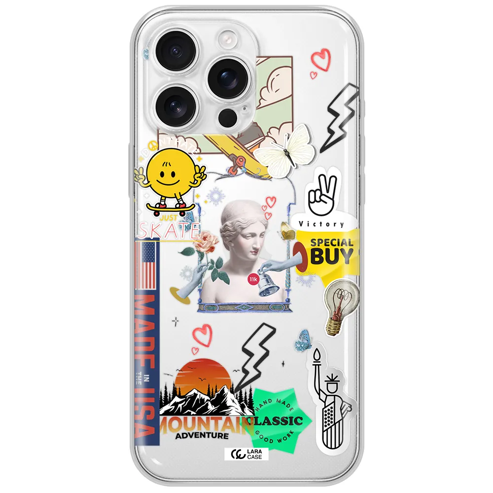 Usa Symbols Apple Iphone 16 Pro Max Clear Tpu Case