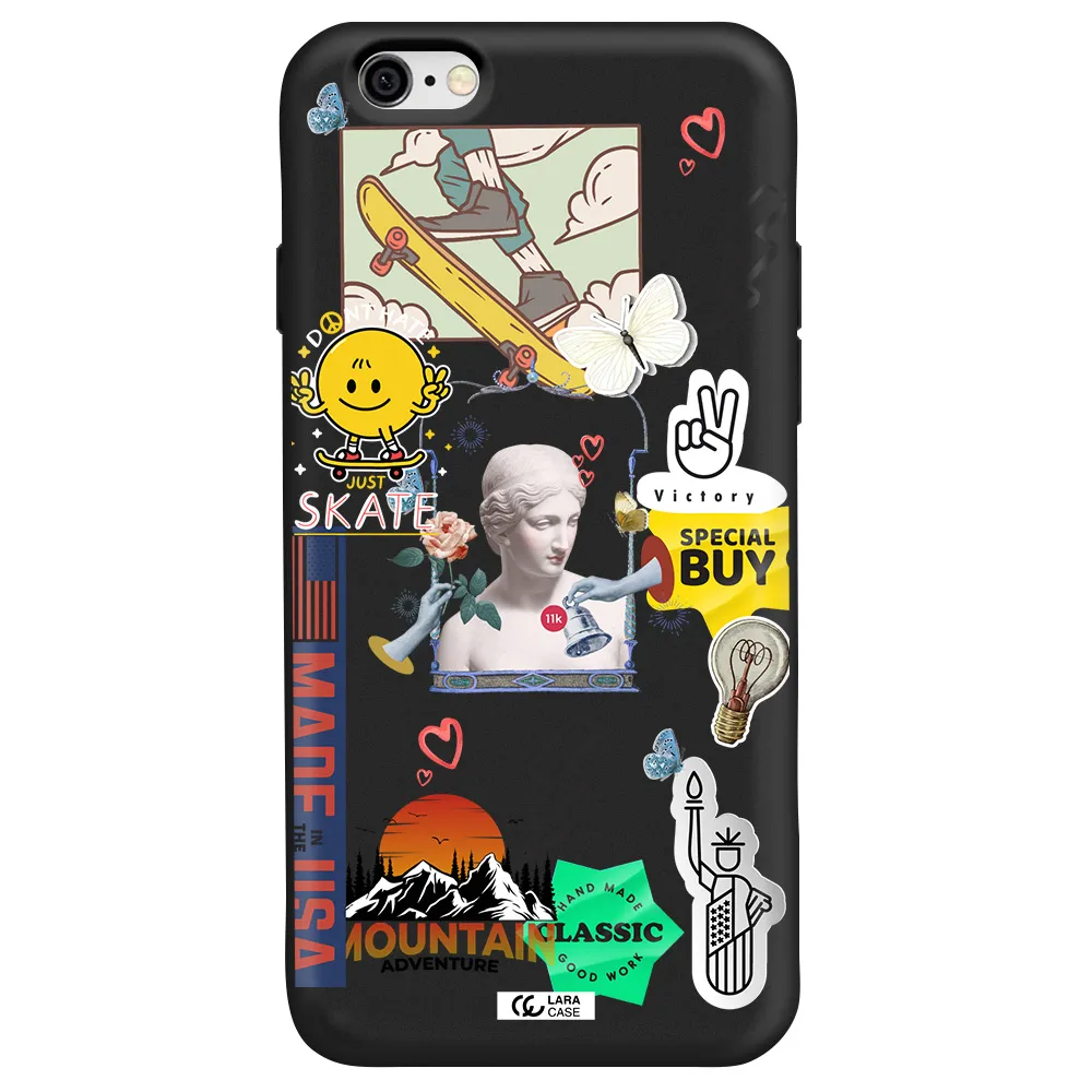 Usa Symbols Apple iPhone 6 Silicone black Case