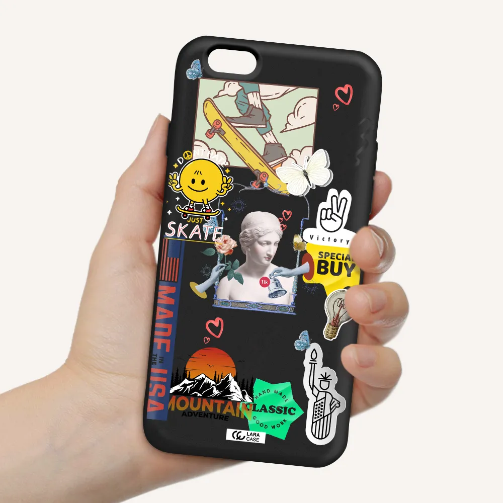 Usa Symbols Apple iPhone 6 Silicone black Case