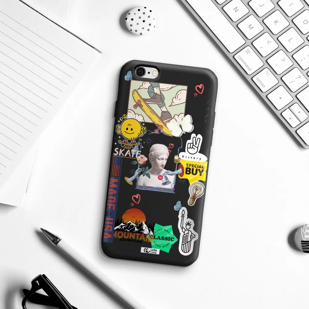 Usa Symbols Apple iPhone 6 Silicone black Case