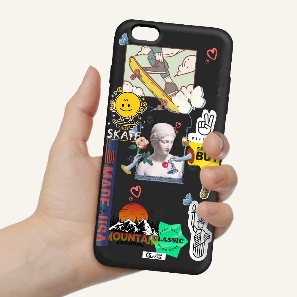 Usa Symbols Apple iPhone 6S Silicone black Case