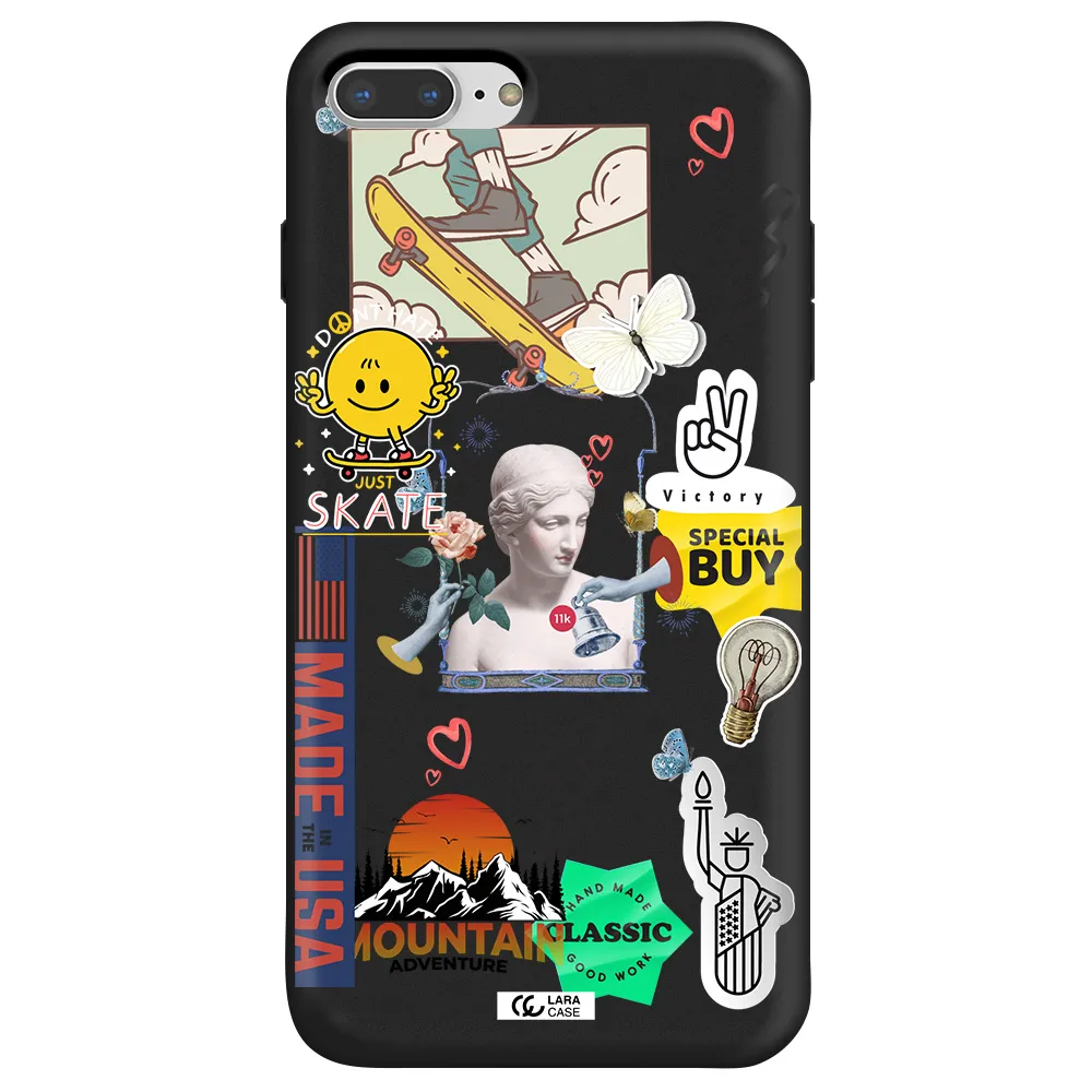 Usa Symbols Apple iPhone 7 plus Silicone black Case