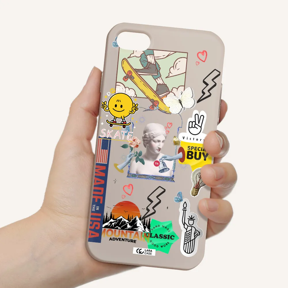 Usa Symbols Apple iPhone 7 Silicone Stone Case