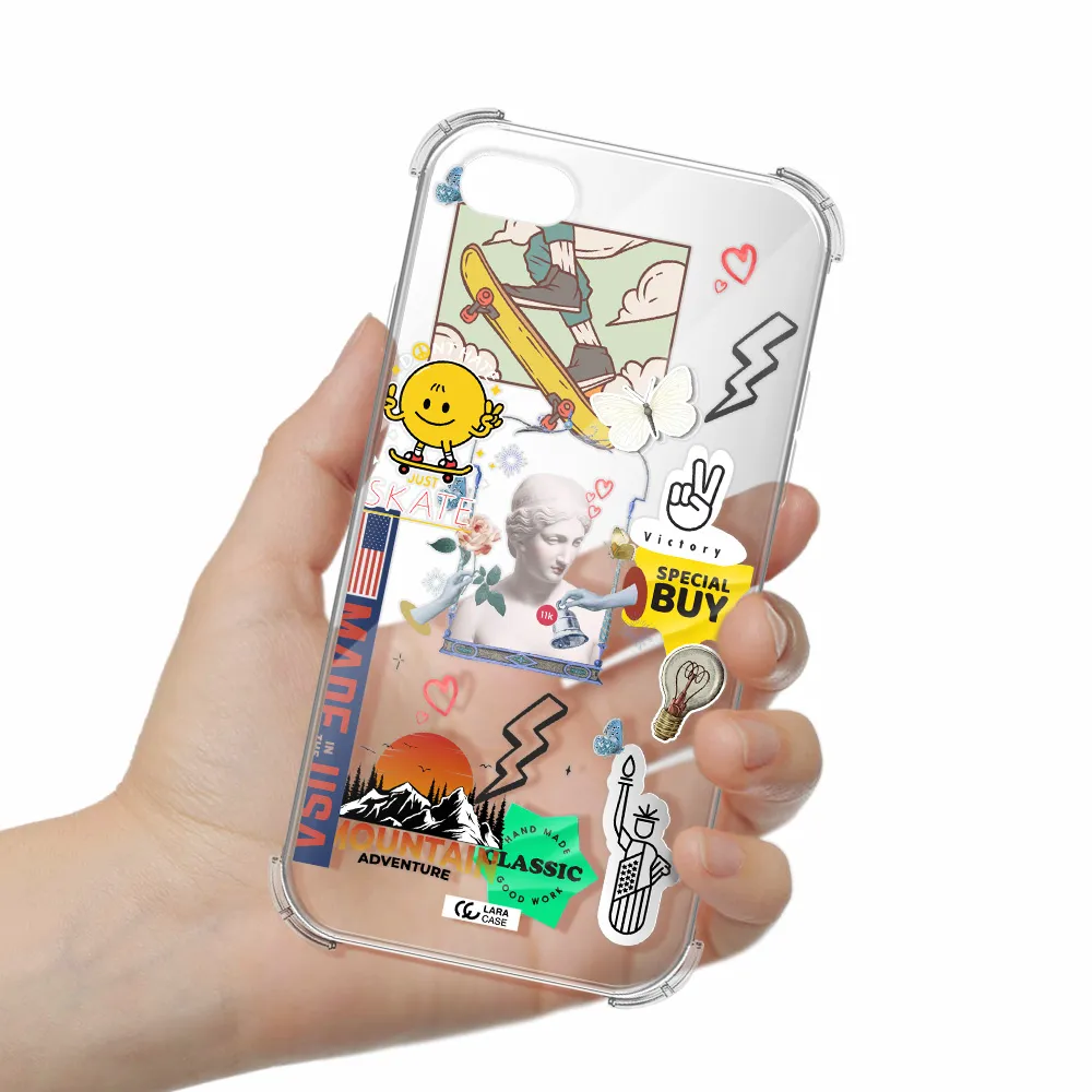 Usa Symbols Apple iPhone 8 Clear PC Case