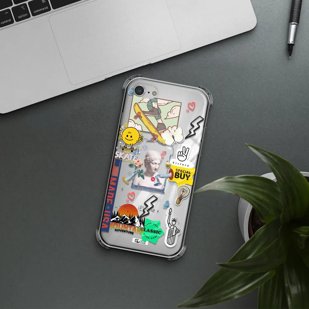 Usa Symbols Apple iPhone 8 Clear PC Case