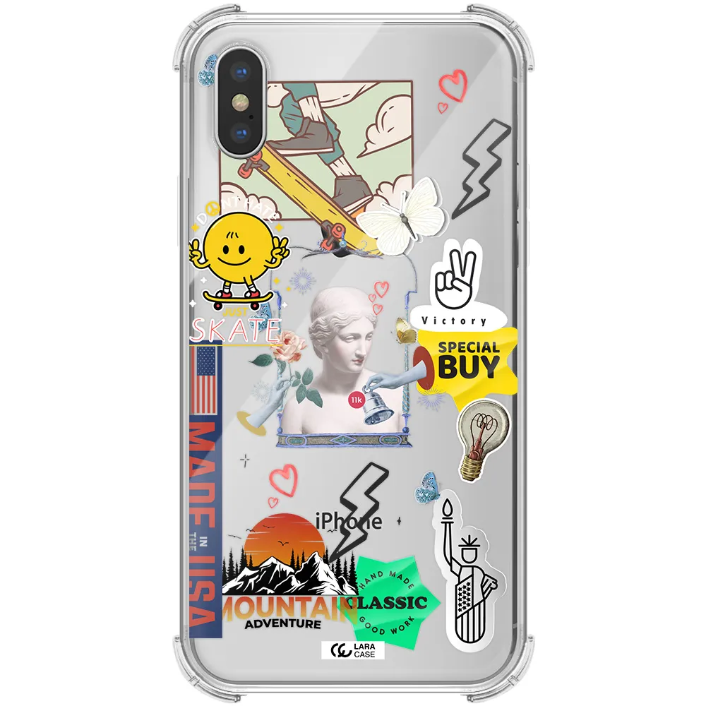 Usa Symbols Apple iPhone X Clear PC Case