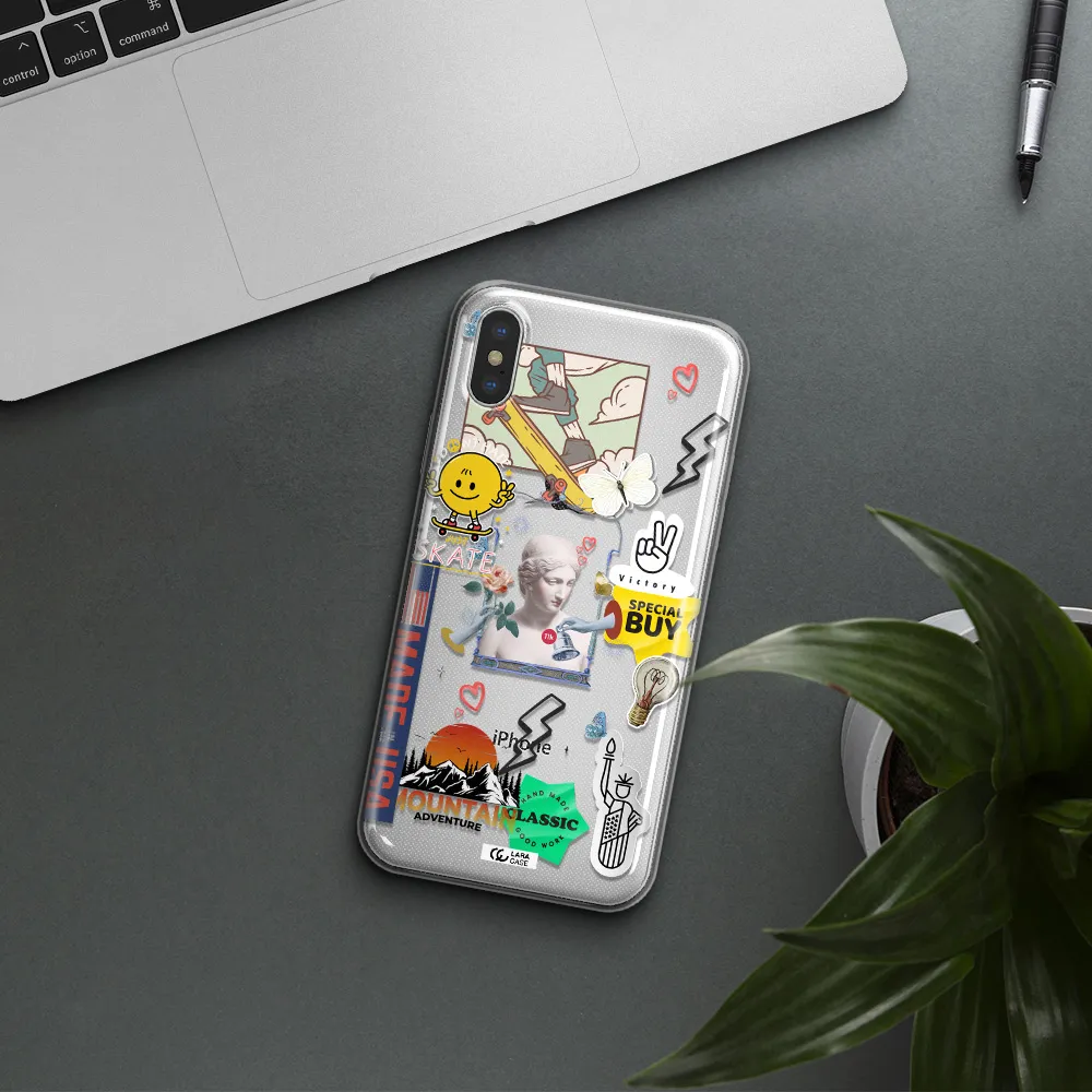 Usa Symbols Apple iPhone X Clear TPU Case