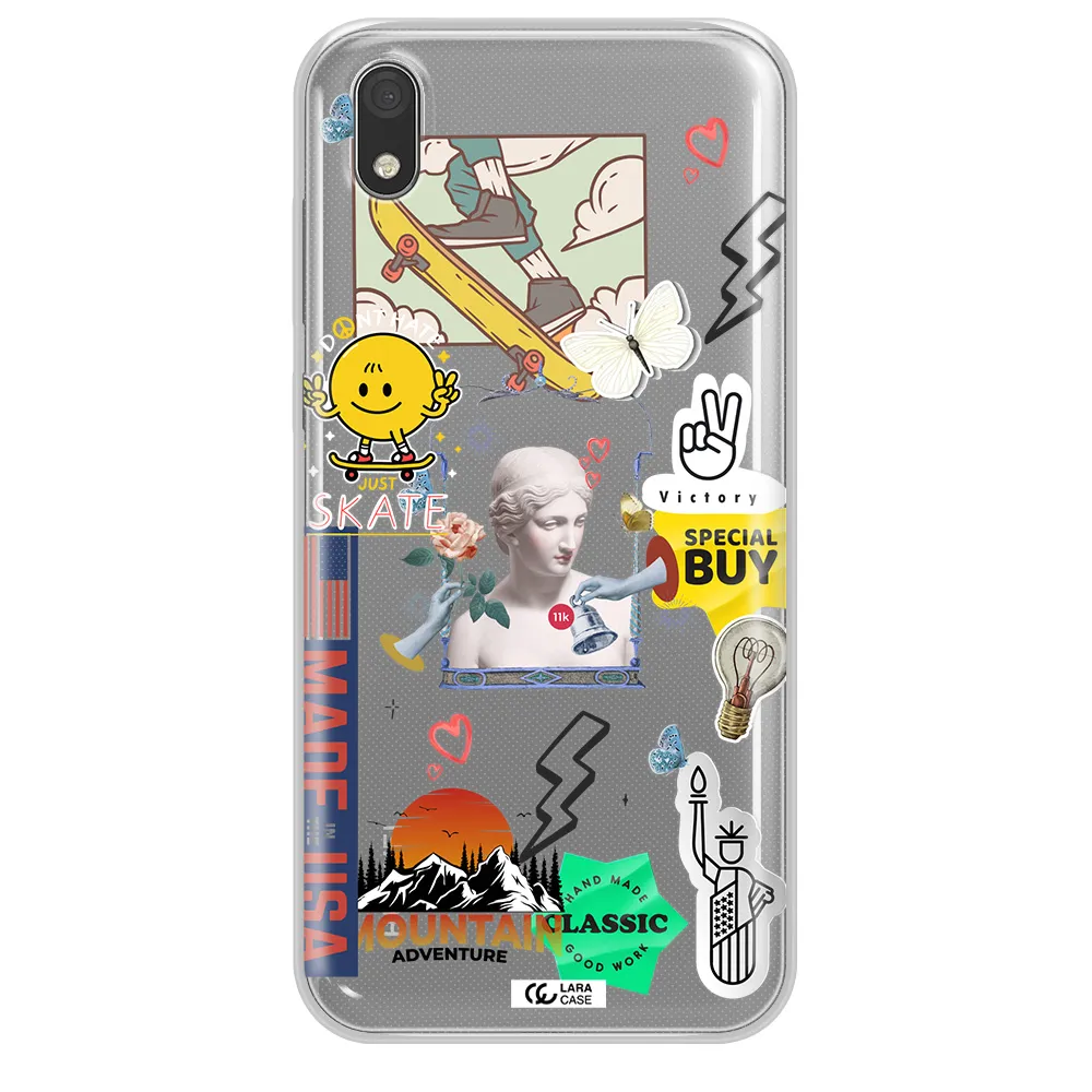 Usa Symbols Huawei Honor 8S Clear TPU Case