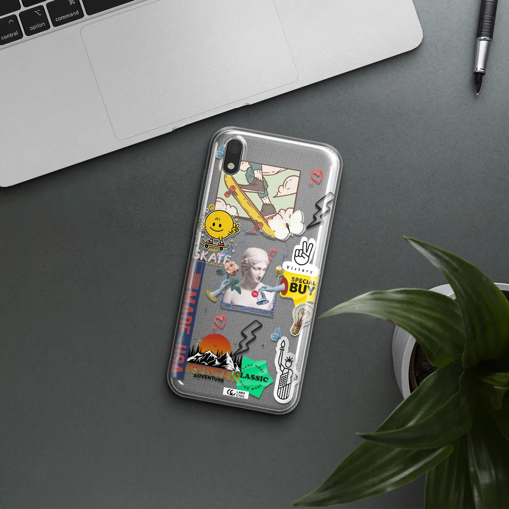 Usa Symbols Huawei Honor 8S Clear TPU Case