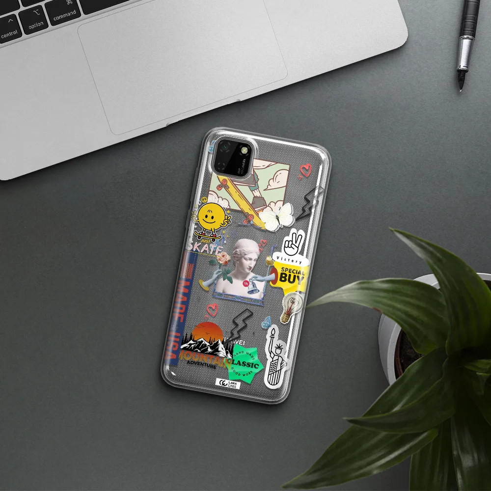 Usa Symbols Huawei Honor 9S Clear TPU Case