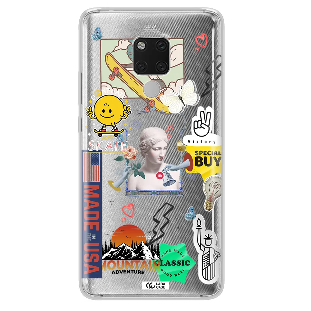 Usa Symbols Huawei Mate 20X Clear TPU Case