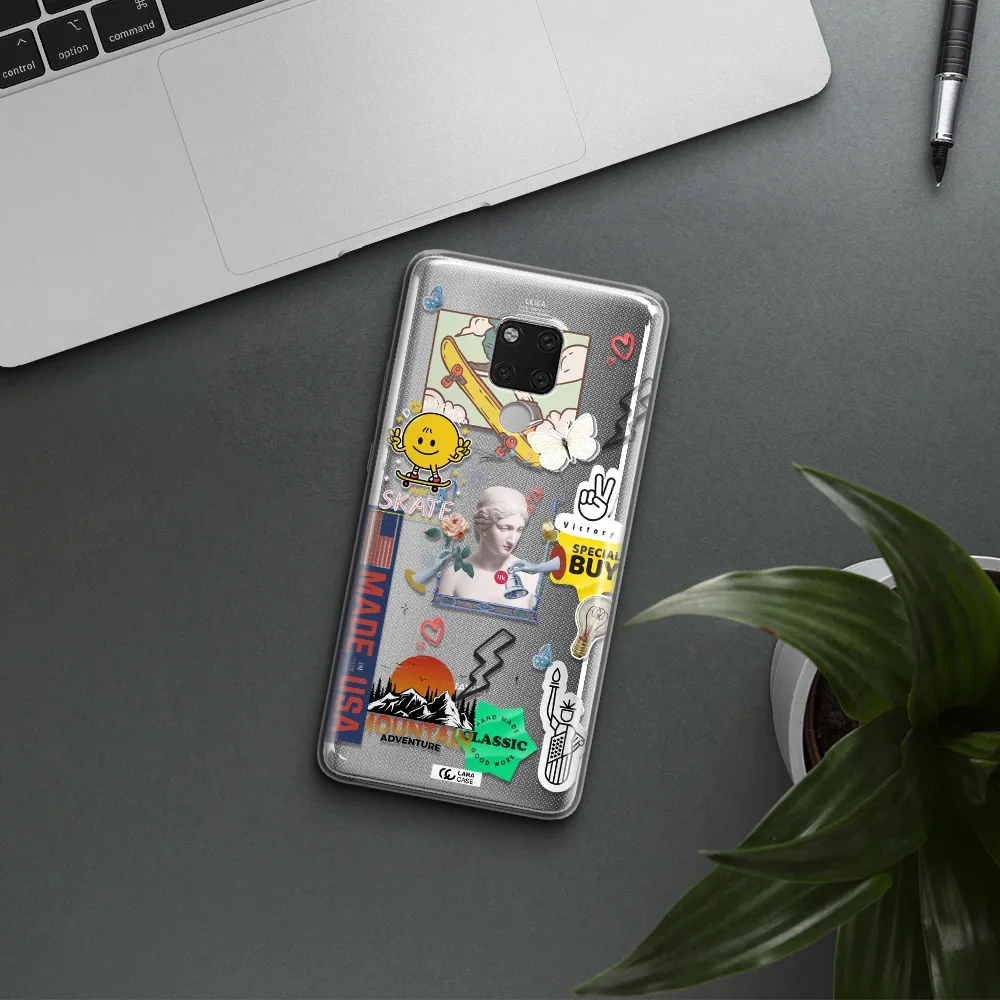 Usa Symbols Huawei Mate 20X Clear TPU Case