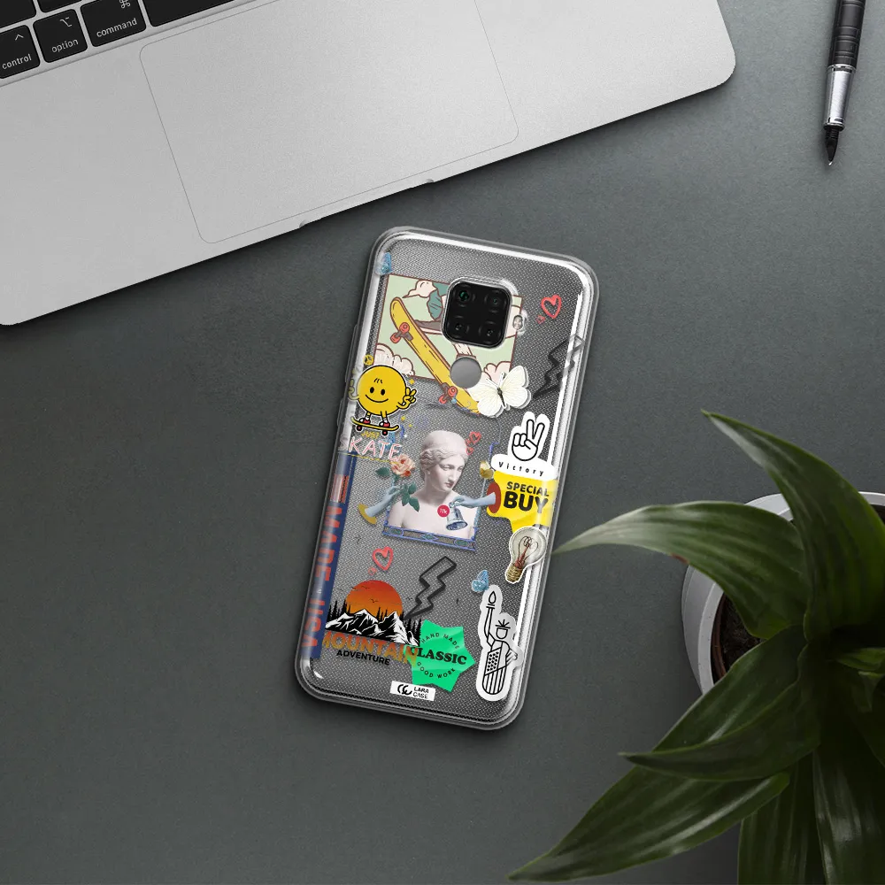 Usa Symbols Huawei Mate 30 Lite Clear TPU Case