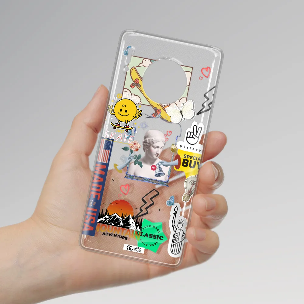 Usa Symbols Huawei Mate 30 Pro Clear TPU Case