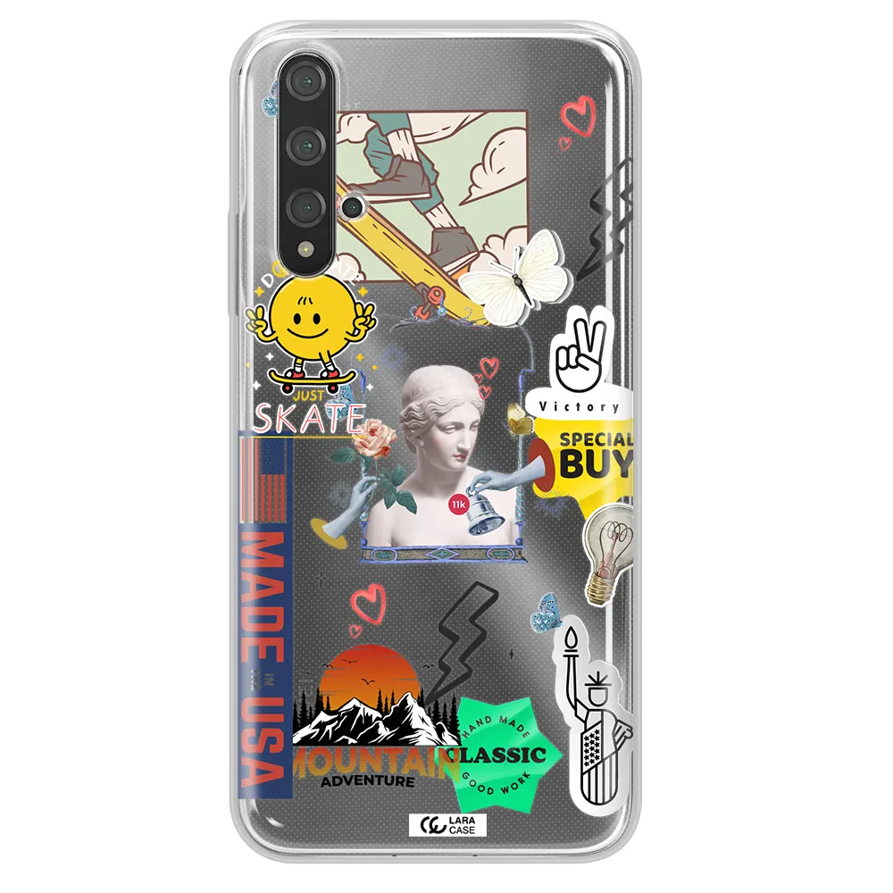 Usa Symbols Huawei Nova 5t Clear TPU Case