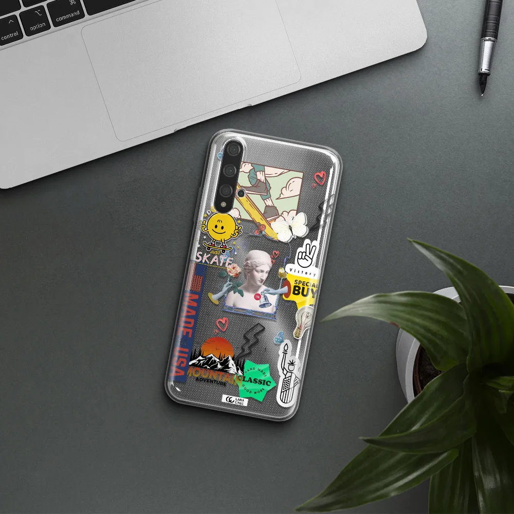 Usa Symbols Huawei Nova 5t Clear TPU Case