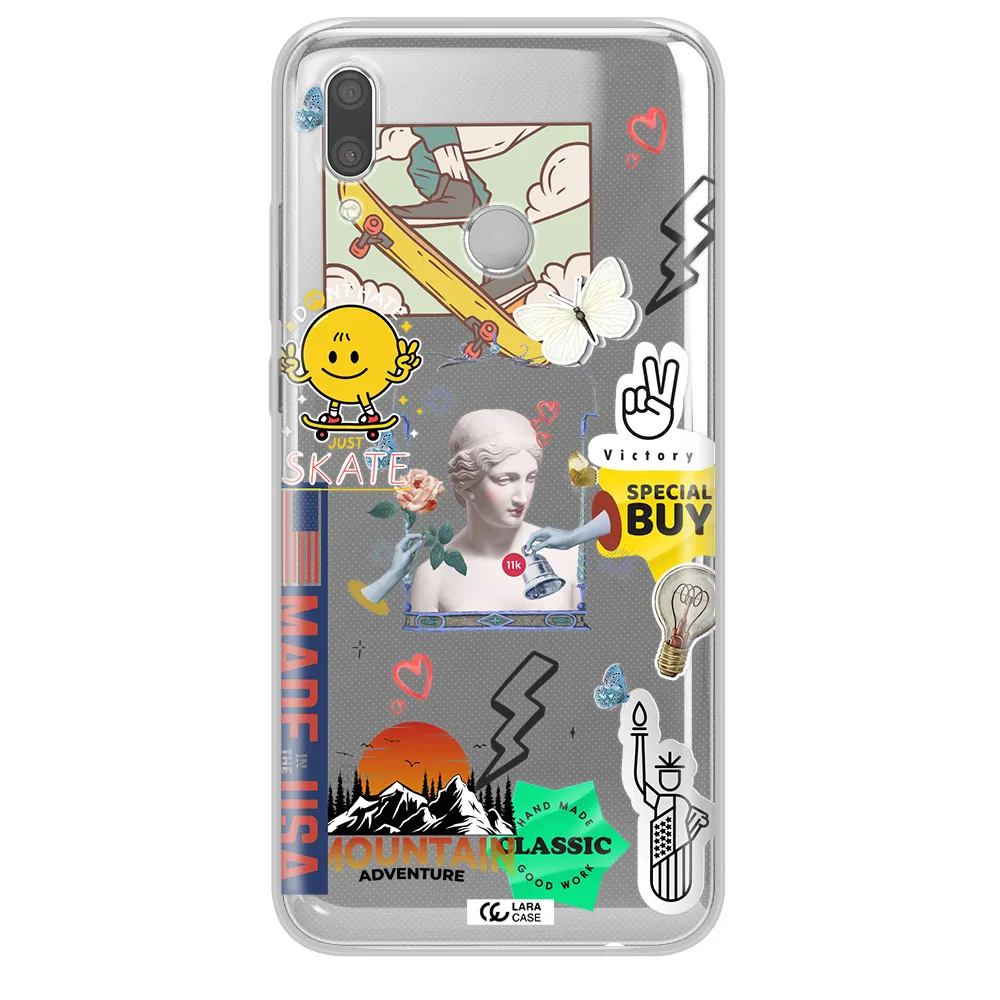 Usa Symbols Huawei P Smart 2019 Clear TPU Case