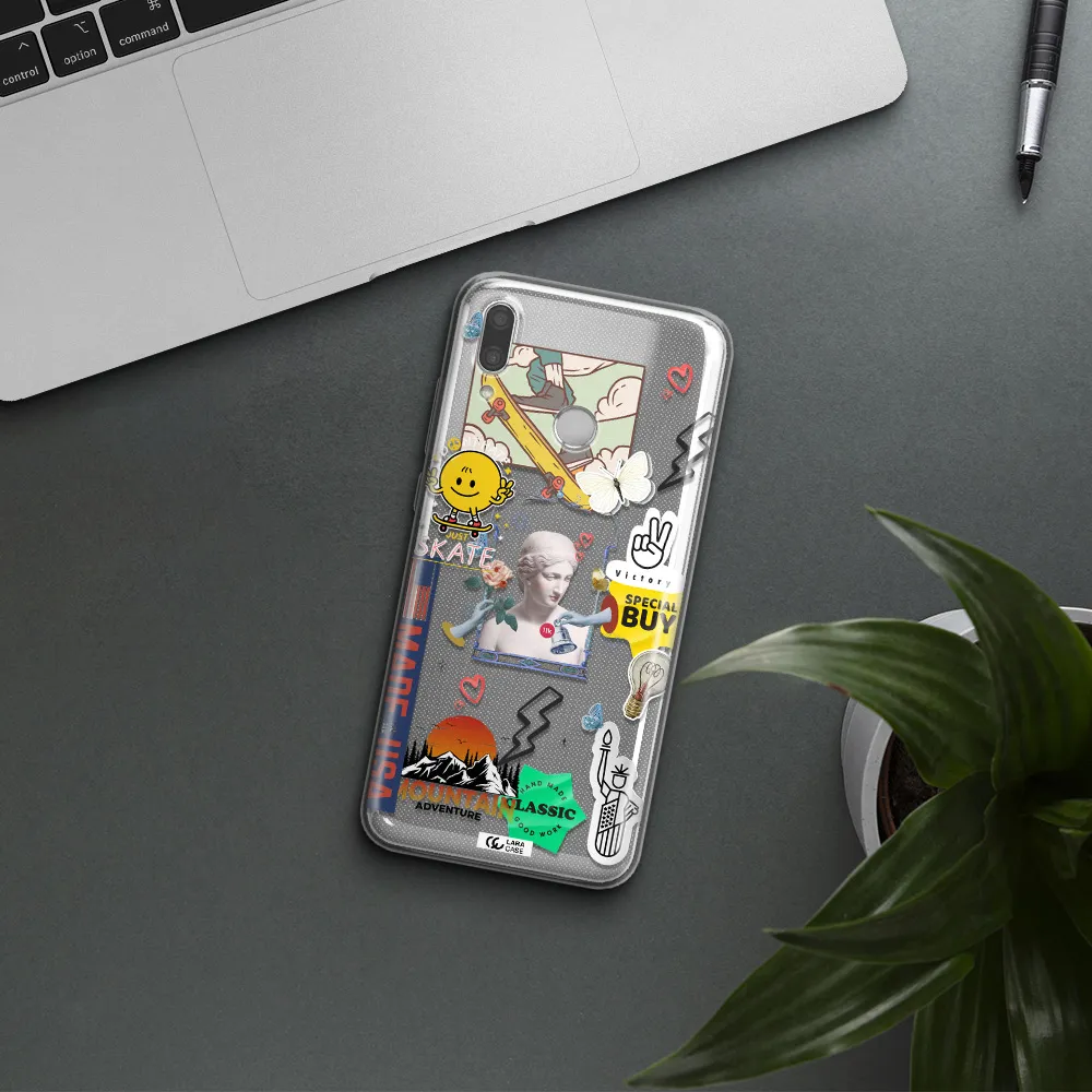 Usa Symbols Huawei P Smart 2019 Clear TPU Case