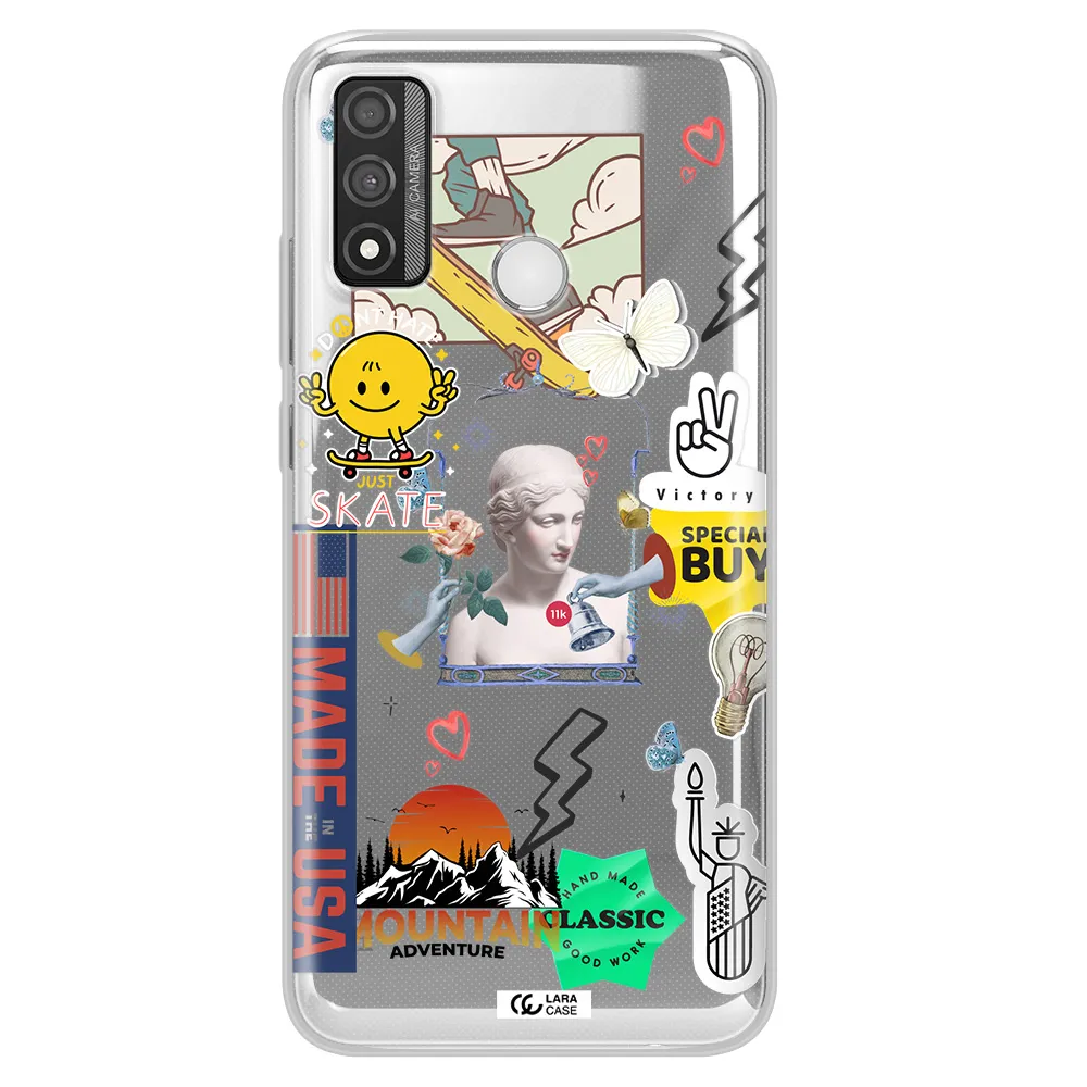 Usa Symbols Huawei P Smart 2020 Clear TPU Case