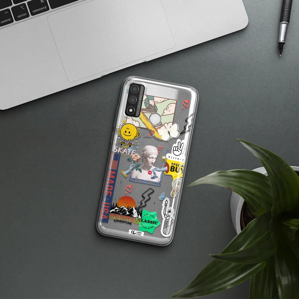 Usa Symbols Huawei P Smart 2020 Clear TPU Case