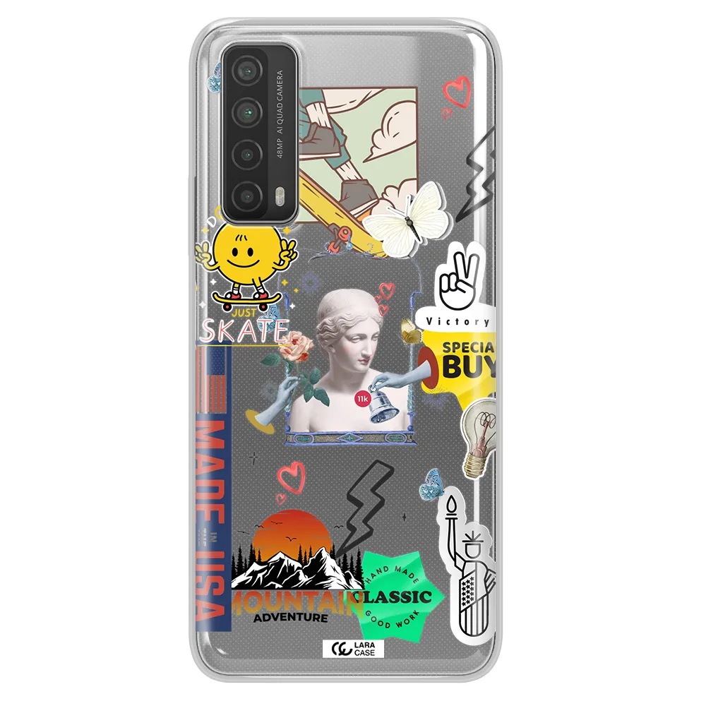 Usa Symbols Huawei P Smart 2021 Clear TPU Case