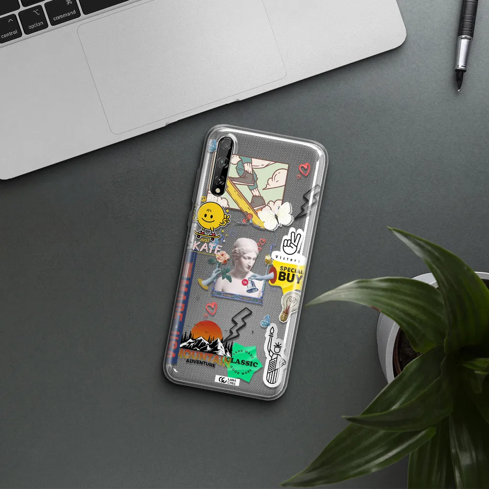 Usa Symbols Huawei P Smart S Clear TPU Case