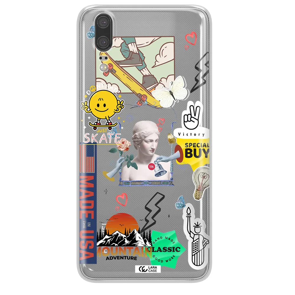 Usa Symbols Huawei P20 Clear TPU Case