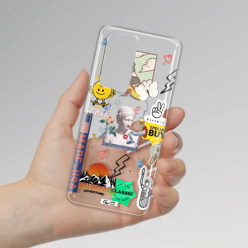 Usa Symbols Huawei P40 Pro Clear TPU Case