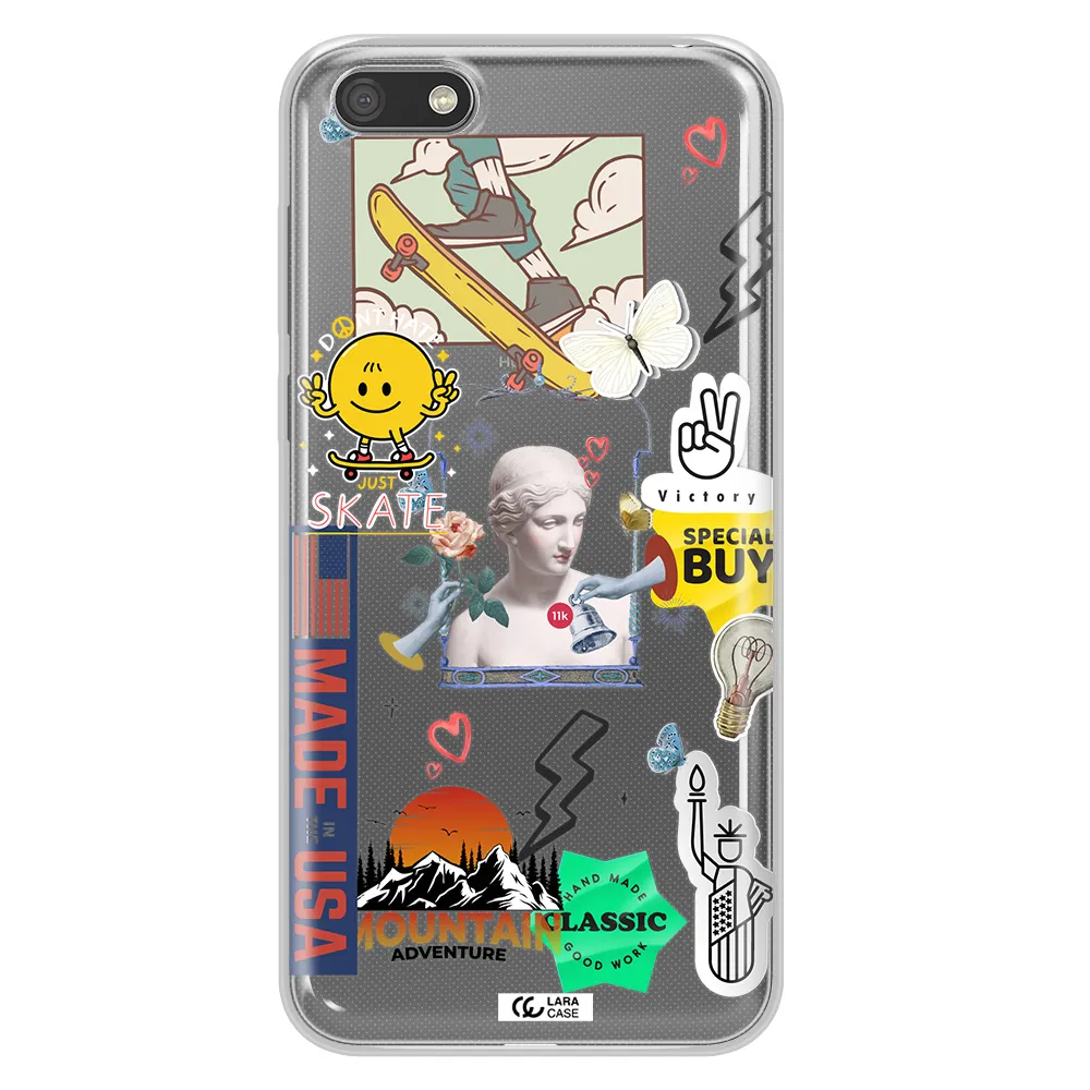 Usa Symbols Huawei Y5 2018 Clear TPU Case