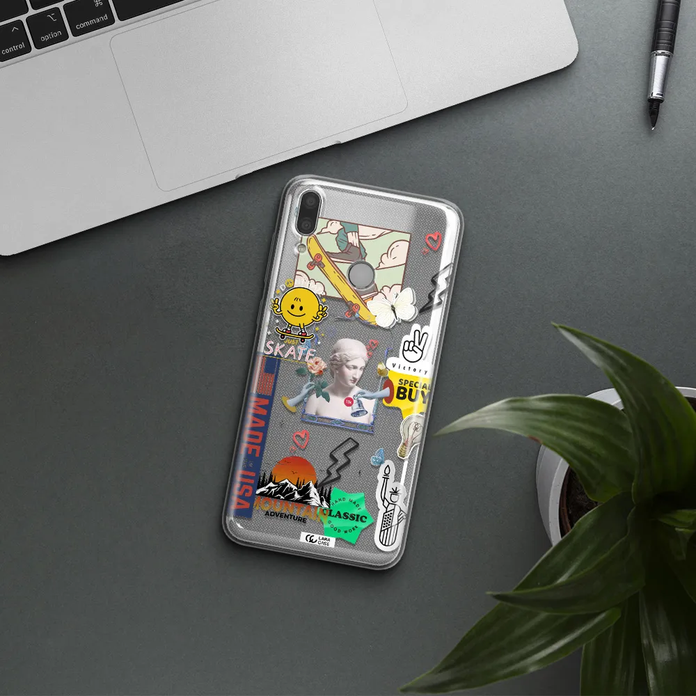 Usa Symbols Huawei Y9 2019 Clear TPU Case