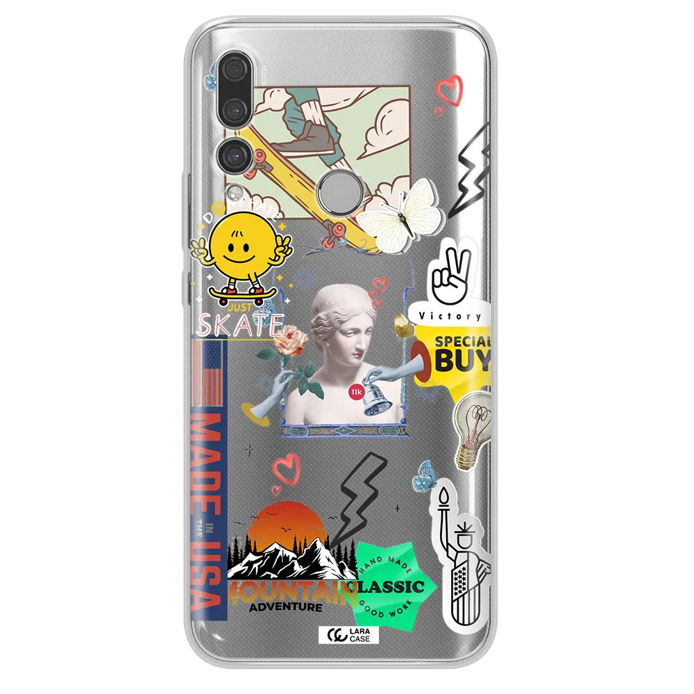 Usa Symbols Huawei Y9 Prime 2019 Clear TPU Case