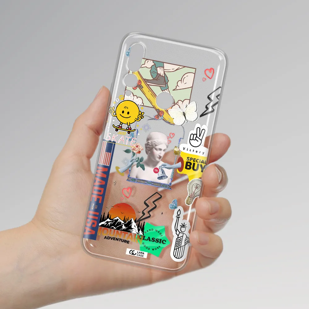 Usa Symbols Huawei Y9 Prime 2019 Clear TPU Case