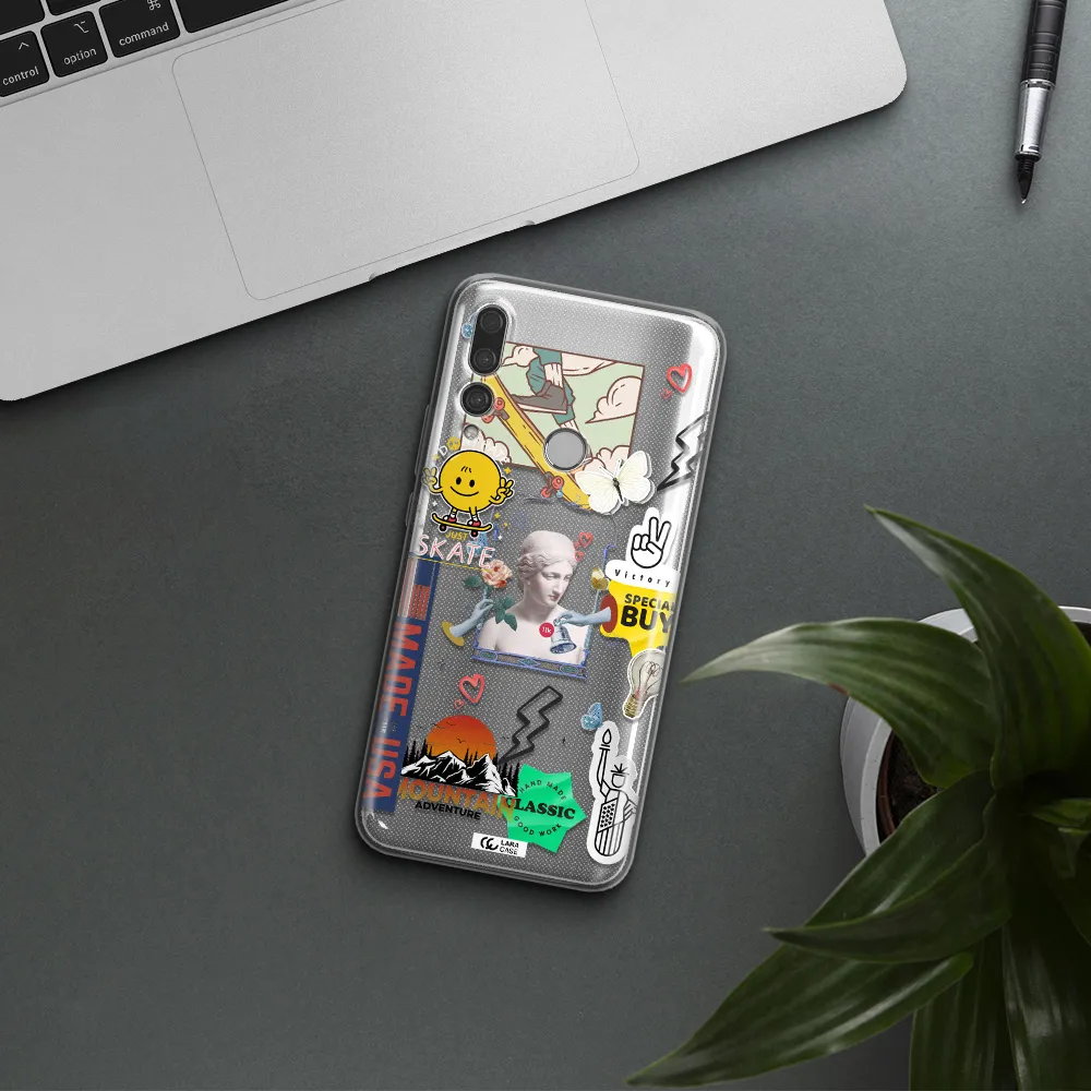 Usa Symbols Huawei Y9 Prime 2019 Clear TPU Case