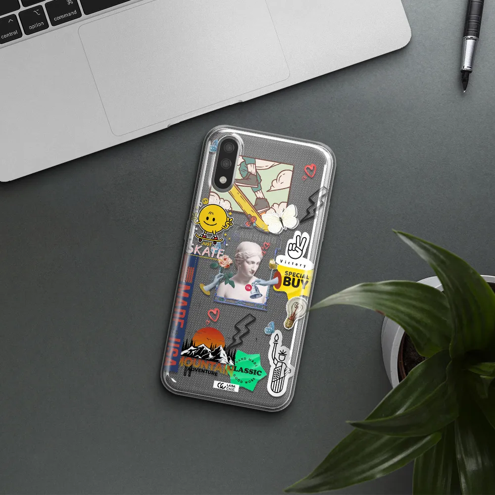 Usa Symbols Samsung A01 Clear TPU Case