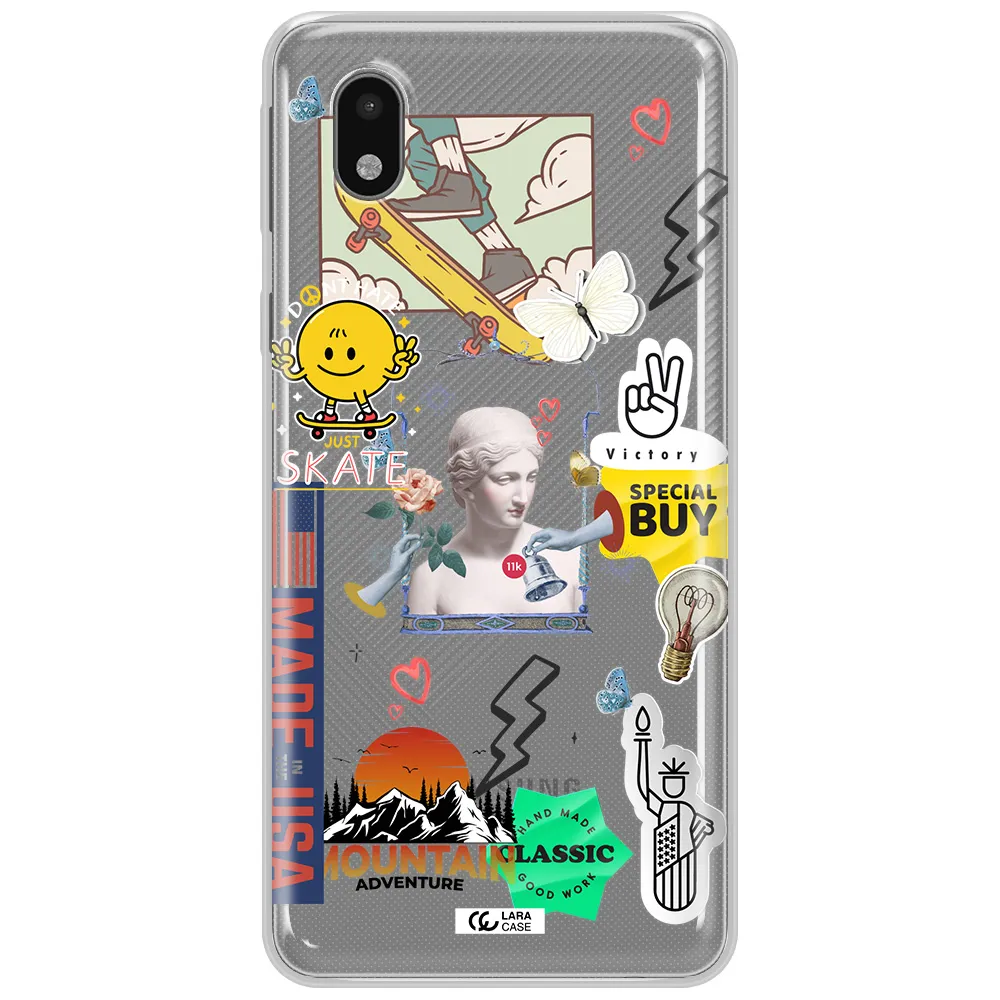 Usa Symbols Samsung A01 Core Clear Tpu Case