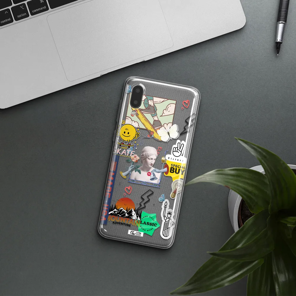 Usa Symbols Samsung A02 Clear TPU Case