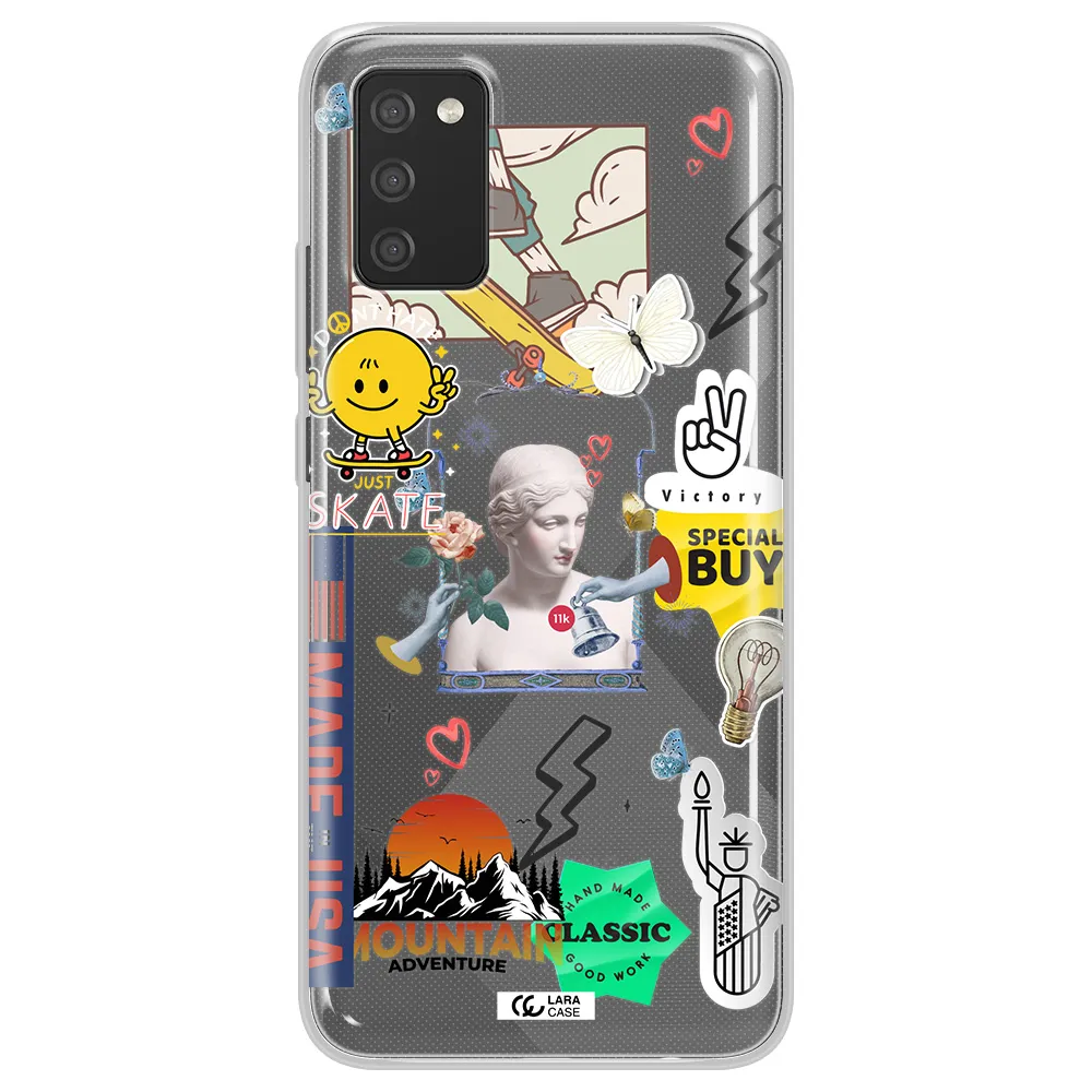 Usa Symbols Samsung A02S Clear TPU Case