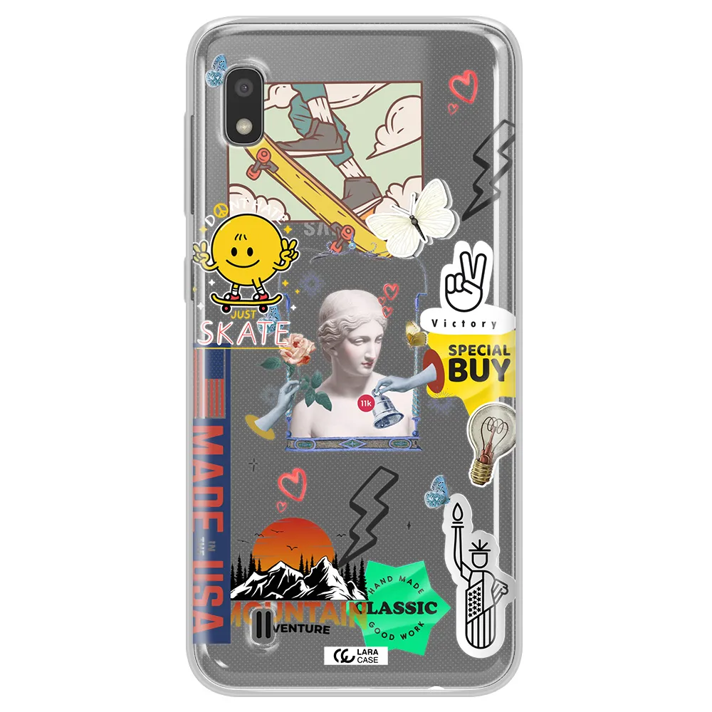 Usa Symbols Samsung A10 Clear TPU Case