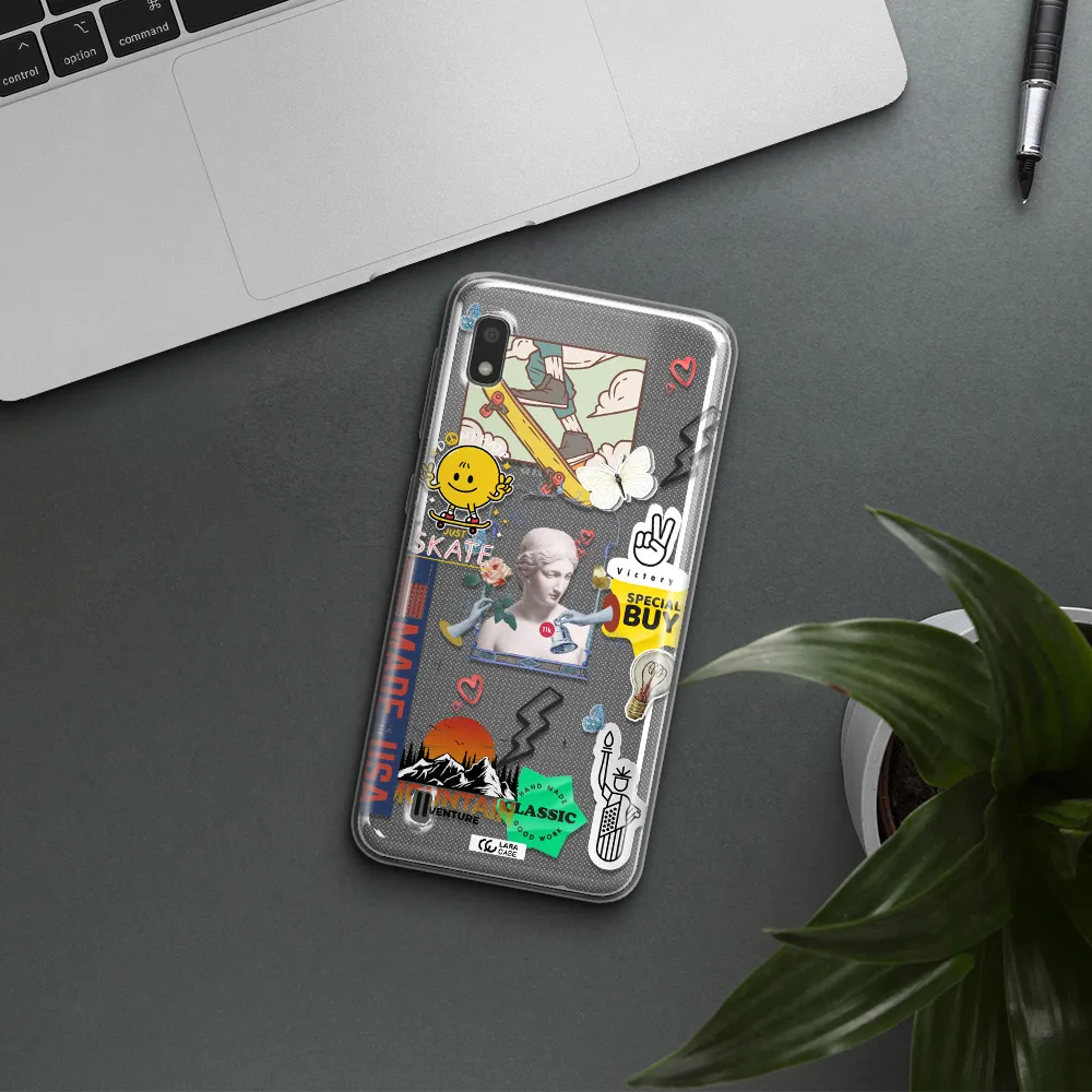 Usa Symbols Samsung A10 Clear TPU Case