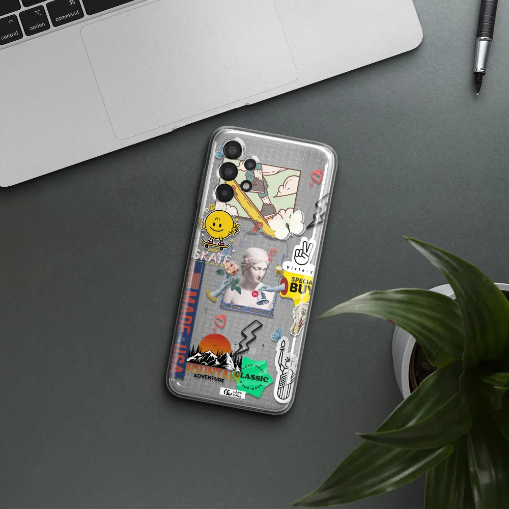 Usa Symbols Samsung A13 Clear TPU Case