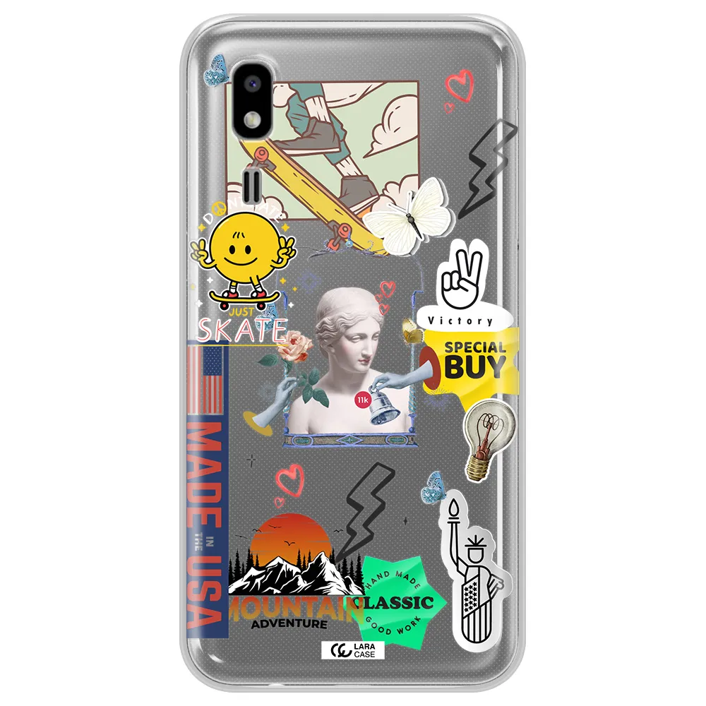 Usa Symbols Samsung A2 Core Clear TPU Case