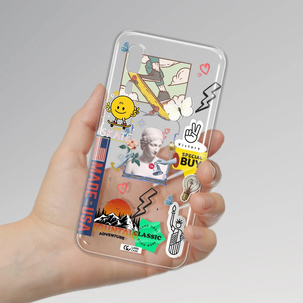 Usa Symbols Samsung A2 Core Clear TPU Case