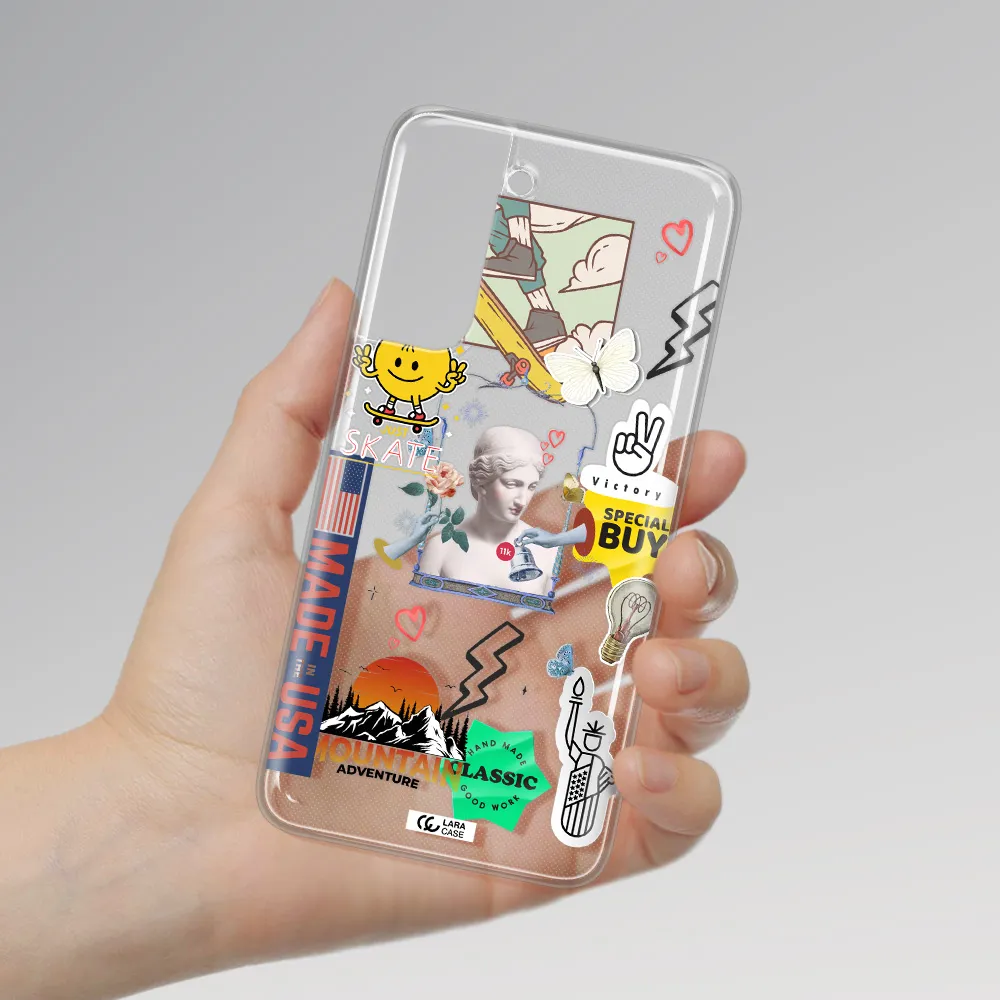 Usa Symbols Samsung A21 Fe Clear TPU Case