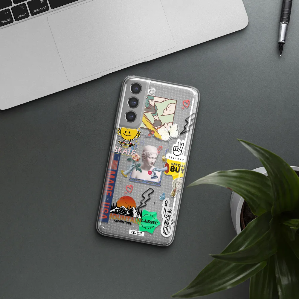 Usa Symbols Samsung A21 Fe Clear TPU Case