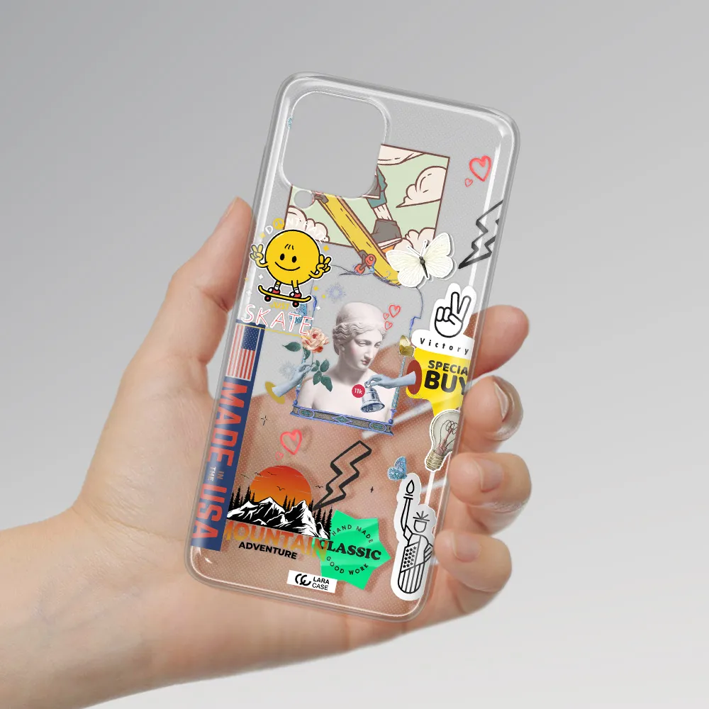 Usa Symbols Samsung A22 4g Clear TPU Case