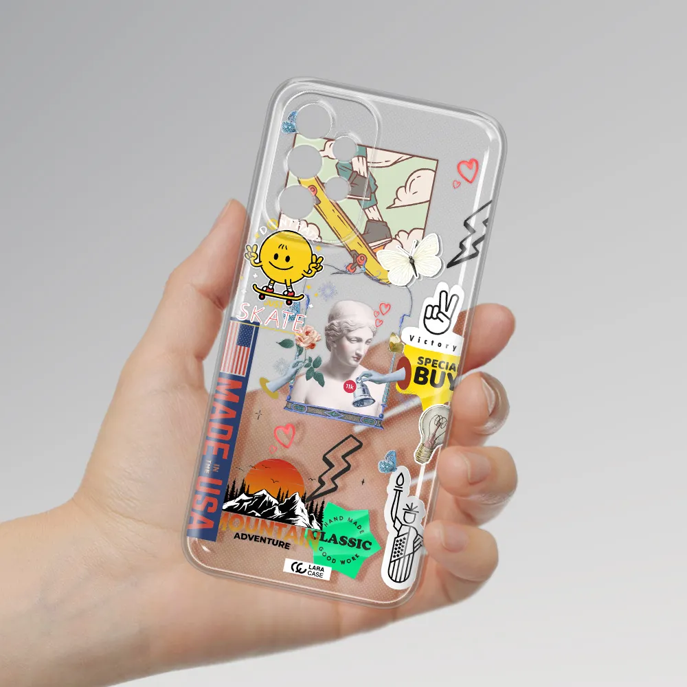 Usa Symbols Samsung A23 5G Clear Tpu Case