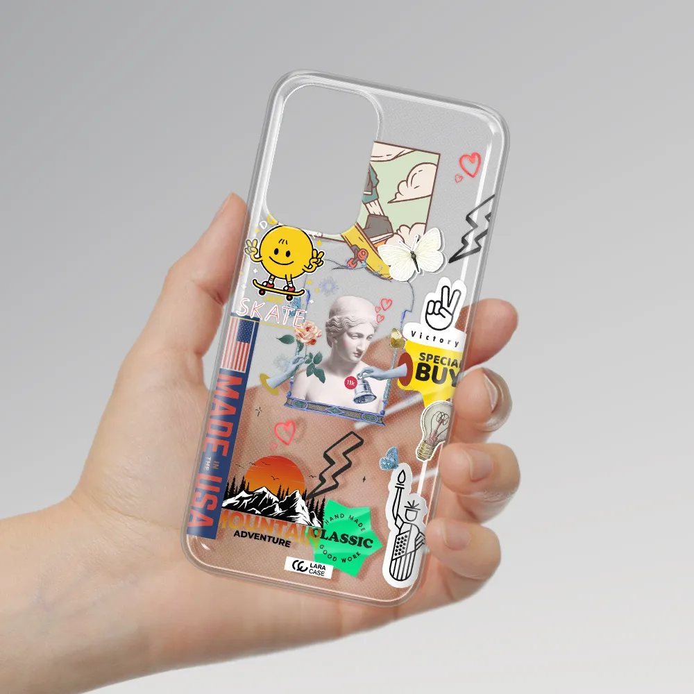 Usa Symbols Samsung A23 Clear TPU Case